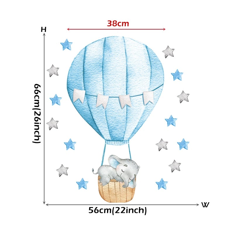 BabyElephant™ - Autocollants muraux pour chambre de bébé | bébé - petitmondemagik