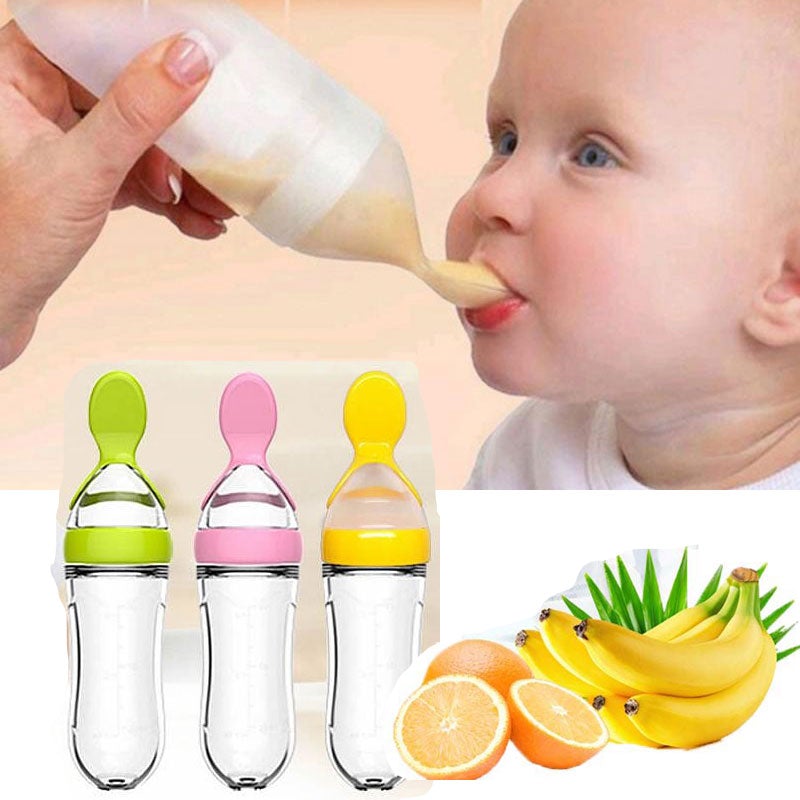 Biberon avec cuillère pour nouveau - né | EasyBottle™ - petitmondemagik