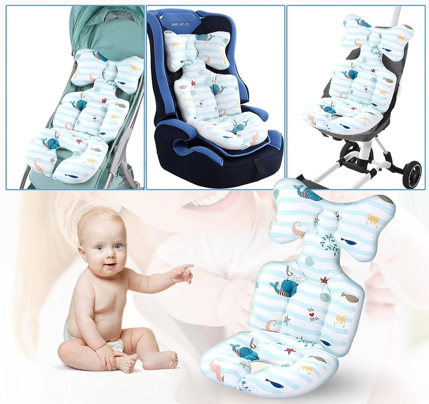 ComfyBabe™ - Coussin siège et poussette Auto - petitmondemagik