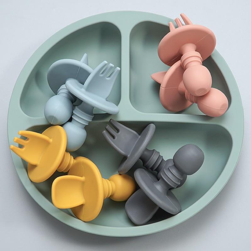 CuttieSpoon™ | Cuillère et fourchette pour bébé | Maman - petitmondemagik