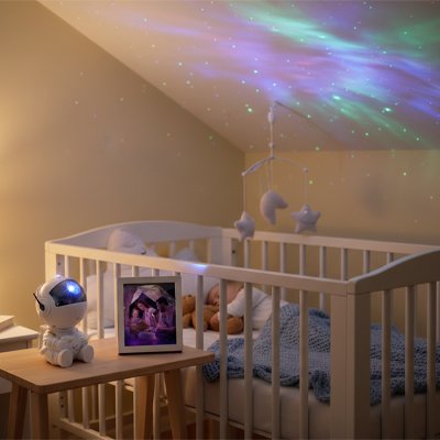 Veilleuse projection | Astronaute réassureur bébé