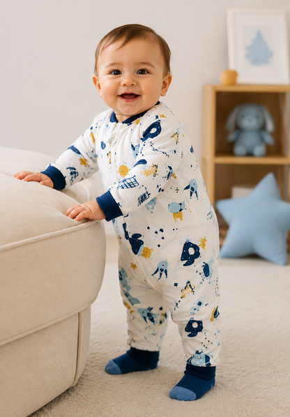 Bébé pyjama  garçon motifs spatiaux