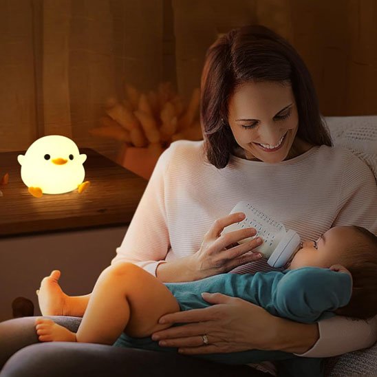 Veilleuse bébé P'tit canard/Lumière douce apaisante