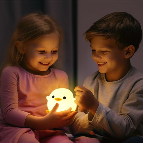 Veilleuse bébé P'tit canard/Lumière douce apaisante