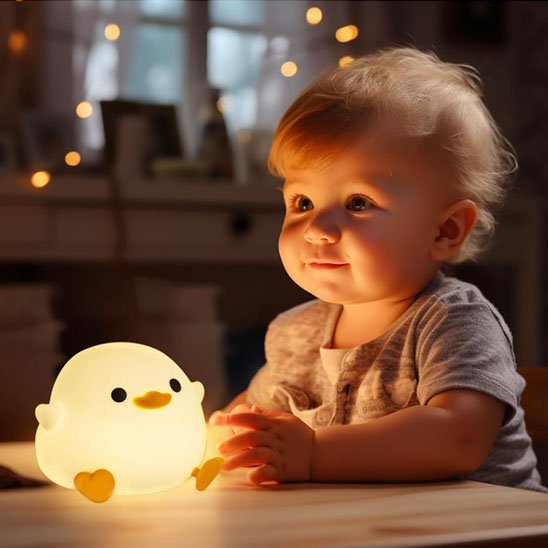 Veilleuse bébé P'tit canard/Lumière douce apaisante