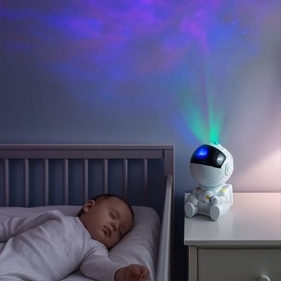 Veilleuse projection | Astronaute réassureur bébé