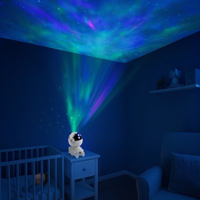 Veilleuse projection | Astronaute réassureur bébé