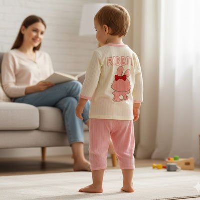 Pyjama bebe debout dos 