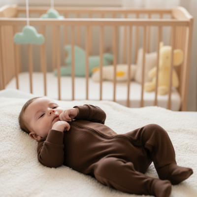 Pyjama bébé garçon marron 