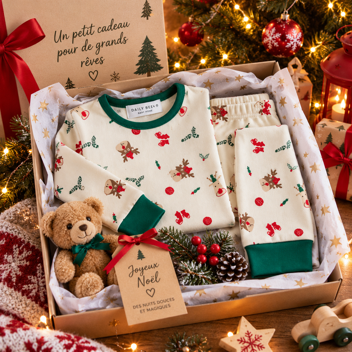 PYJAMA NOEL POUR BEBE | Ultra-Doux
