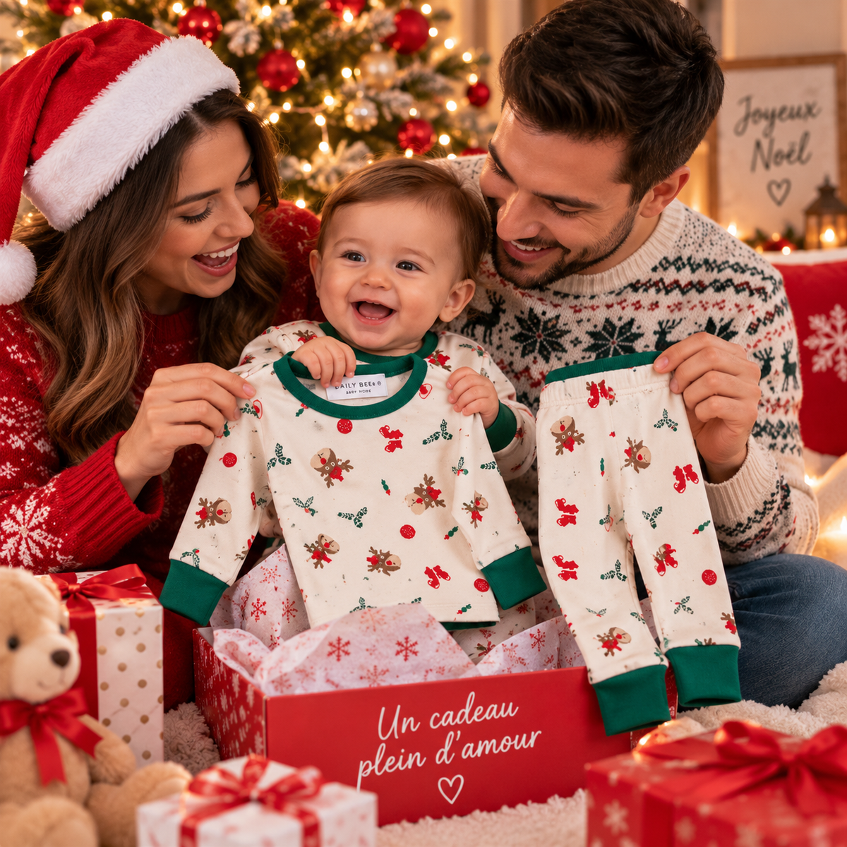 PYJAMA NOEL POUR BEBE | Ultra-Doux