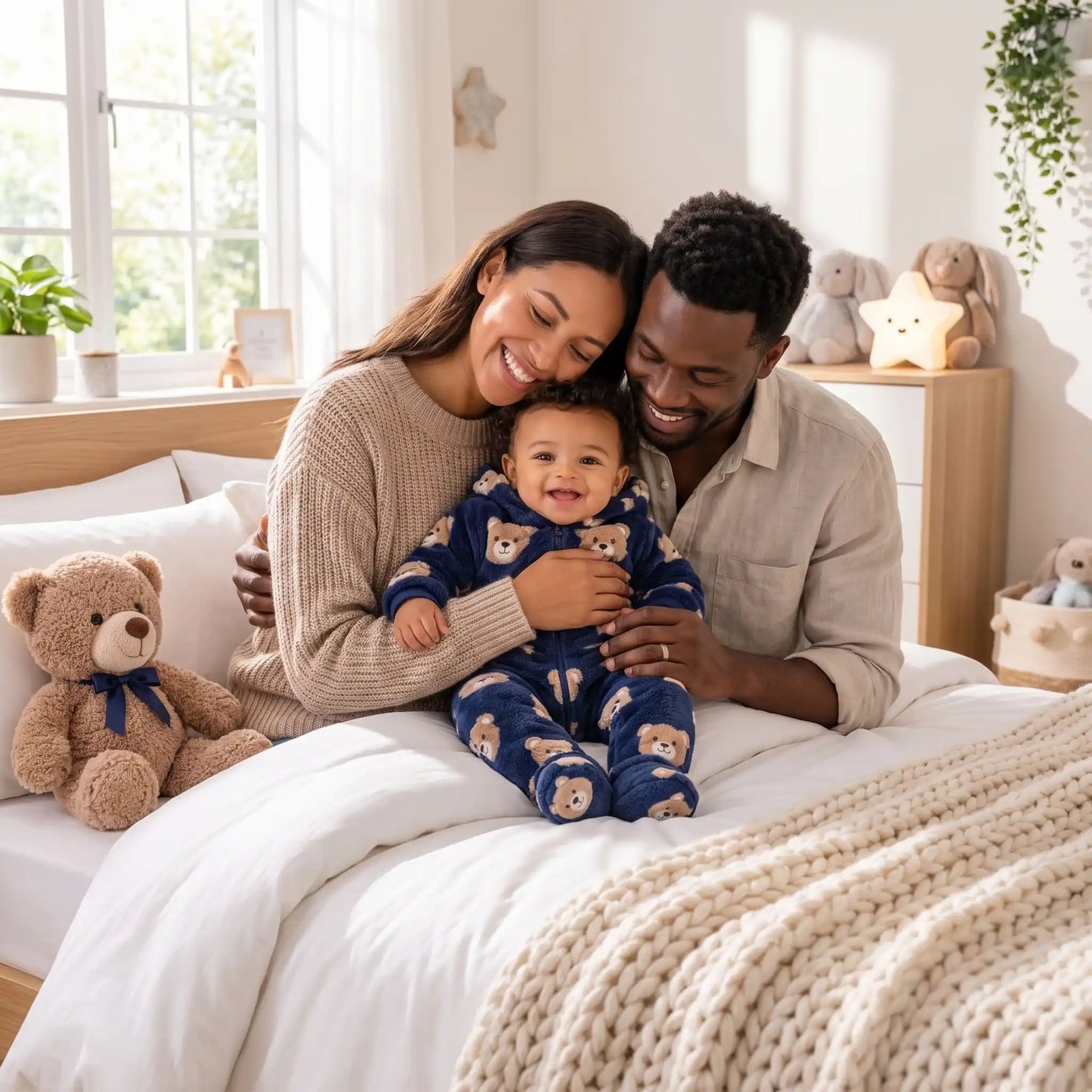 Pyjama BEBE garçon - Ours mignon | Polaire Douce