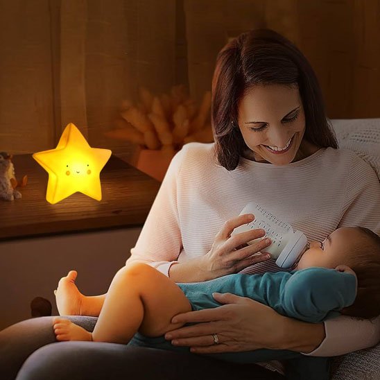 Veilleuse bébé étoile lumière douce