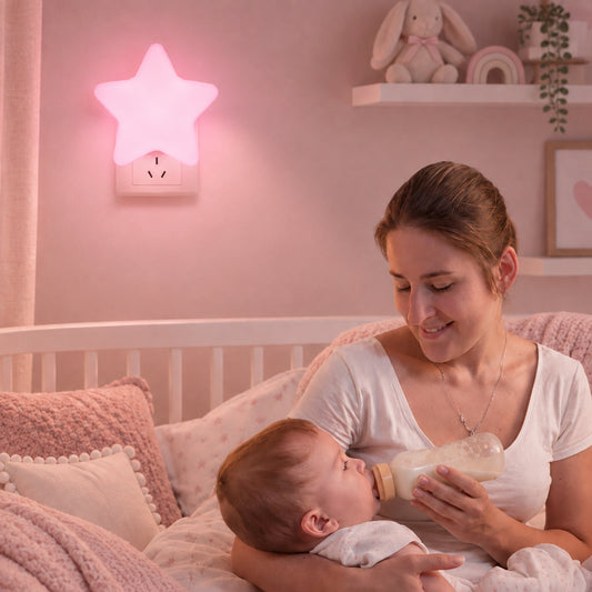 Veilleuse bébé étoile murale LED douce
