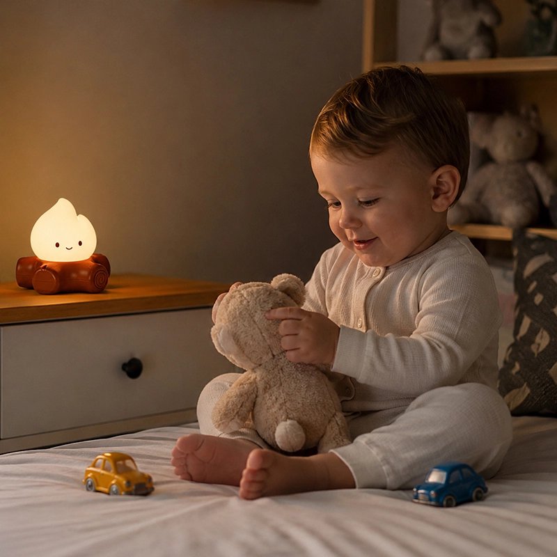 Veilleuse bruit blanc tout petit souriant 