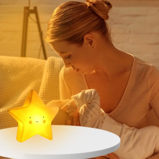 Veilleuse LED étoile rassurer bébé pendant nuit