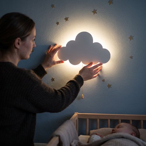Veilleuse murale fixée mur chambre bébé