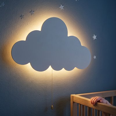 Veilleuse murale nuage lumineuse